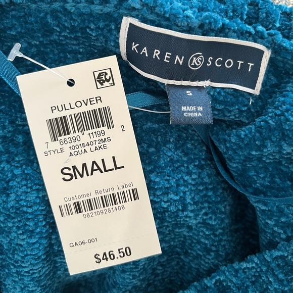 Karen Scott Women's V-Neck Chenille Sweater - Picture 6 of 6